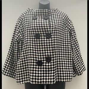 Dressbarn Houndstooth black/white Peacoat